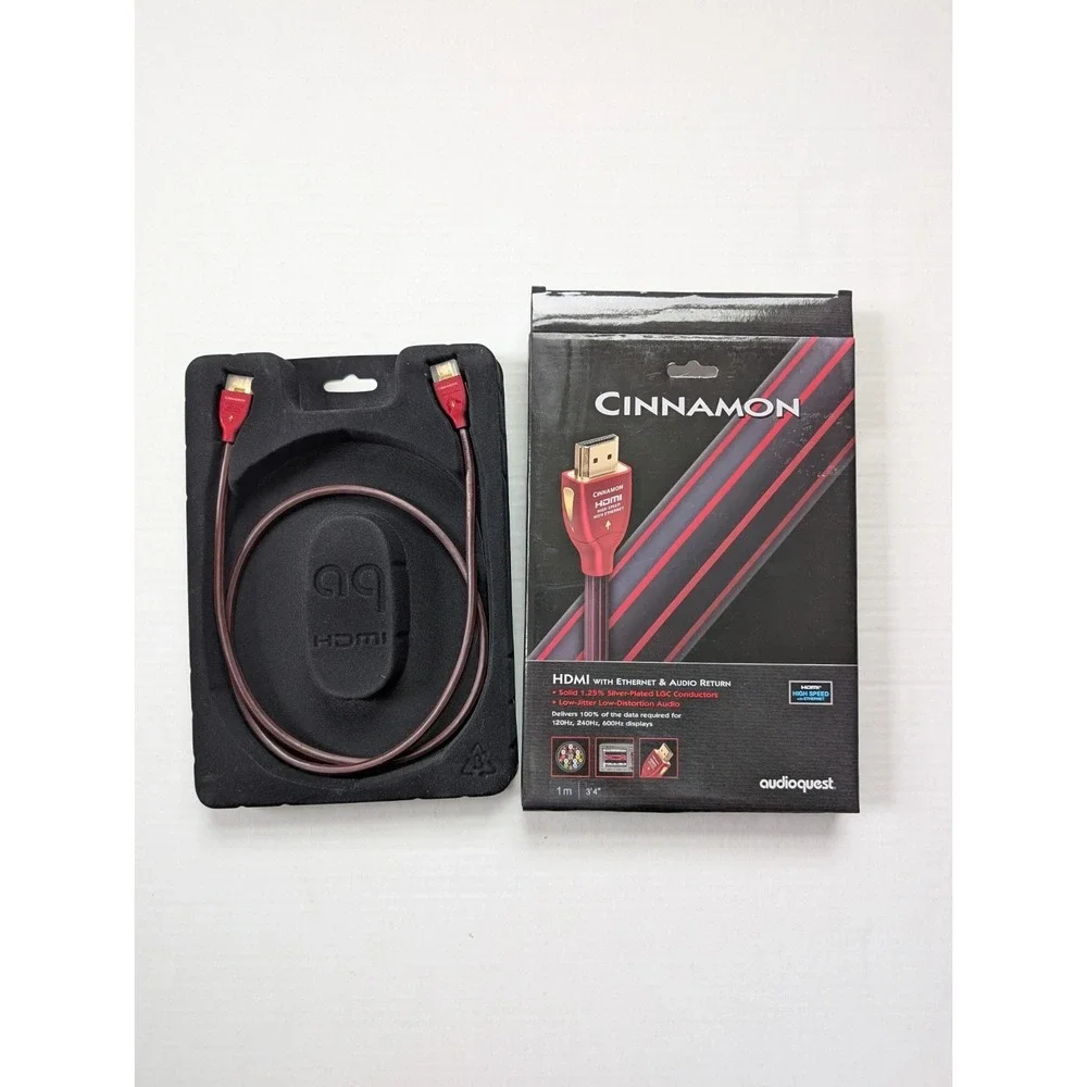 READ AudioQuest Cinnamon High Speed HDMI Cable with Ethernet 1 Meter Red